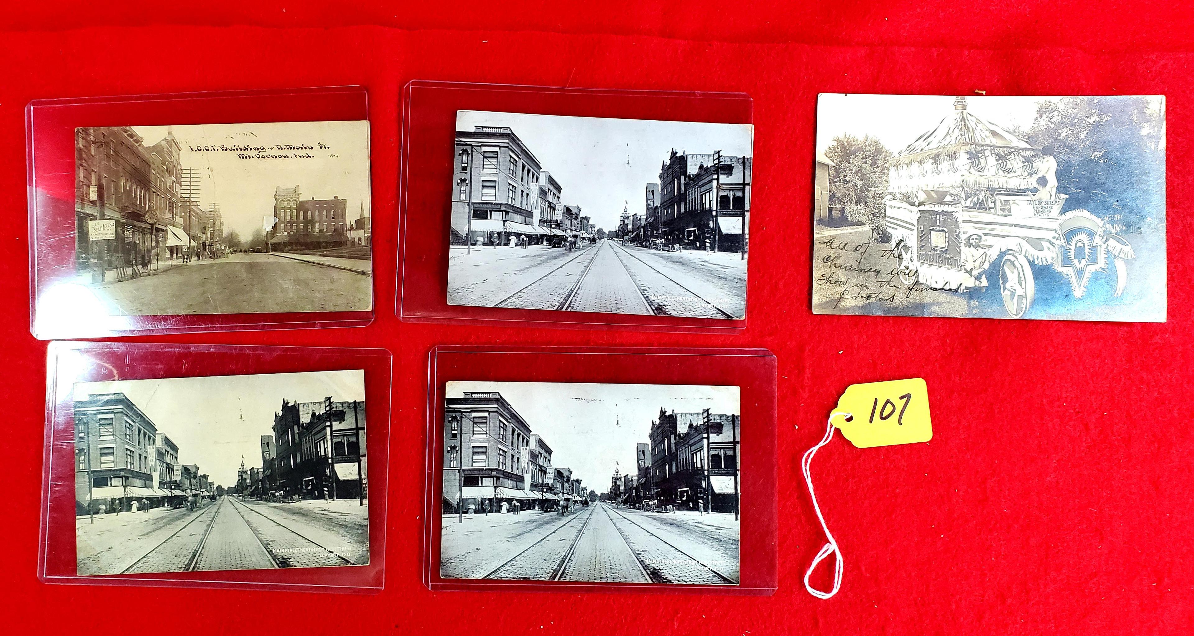 S107: Lot Of 5 Misc. Postcards