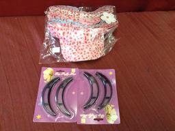 Multi Color Hats and Banana Hair Clips