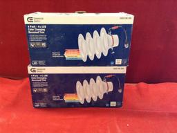 Color Changing Recessed Trim Lights and 18" Porter Grab Bar