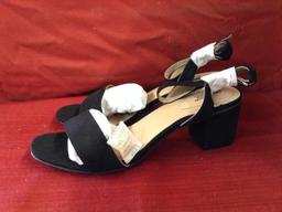 Approx. 10 Pcs Black Suede Heels (Size 11)