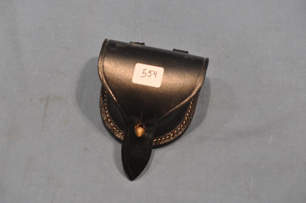 Ball and cap leather pouch