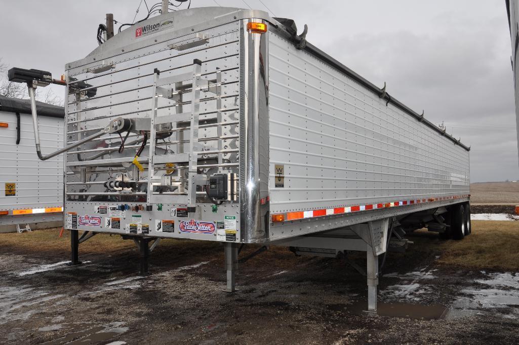 '08 Wilson DWH-501 PaceSetter 41' aluminum hopper bottom grain trailer