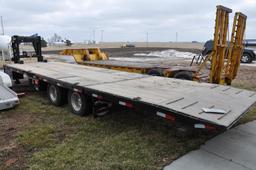 '13 Mustang (Trailerman) 30' gooseneck flatbed trailer