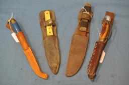 (4) ROUGHER KNIVES