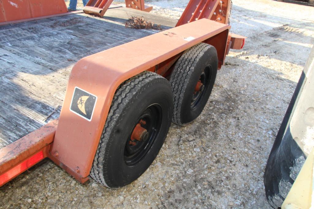 Ditch Witch T14A tandem axle tilt bed pintle hitch trailer