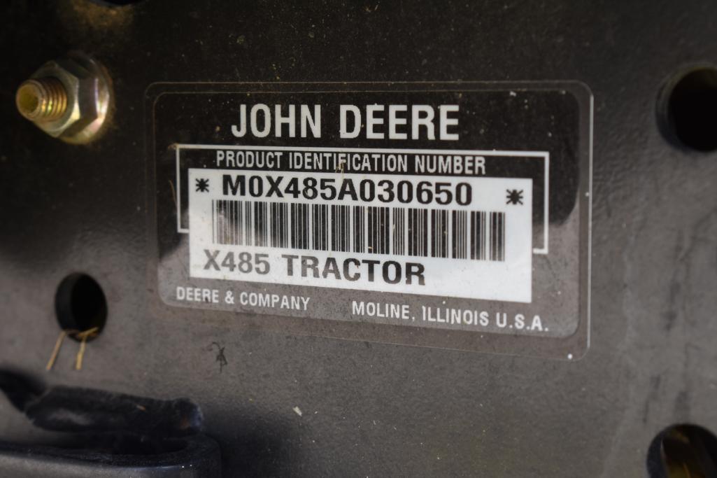 2004 John Deere X485 riding lawn mower