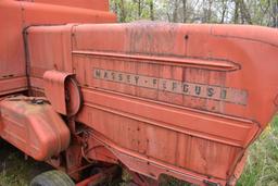 MF 410 diesel combine, includes weights under combine