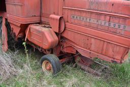 MF 410 diesel combine, includes weights under combine