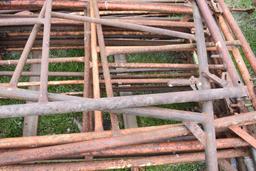 Scaffolding- 16 ends or 8 sections, one money w/photo'd braces and rollers
