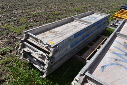 (4) 19"x7' aluminum scaffolding planks