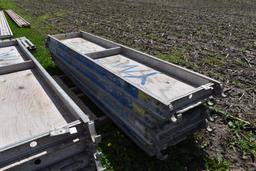 (4) 19"x7' aluminum scaffolding planks