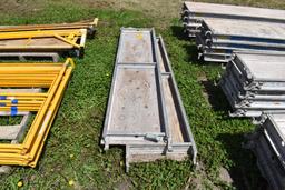 (2) 19"x7' aluminum scaffolding planks