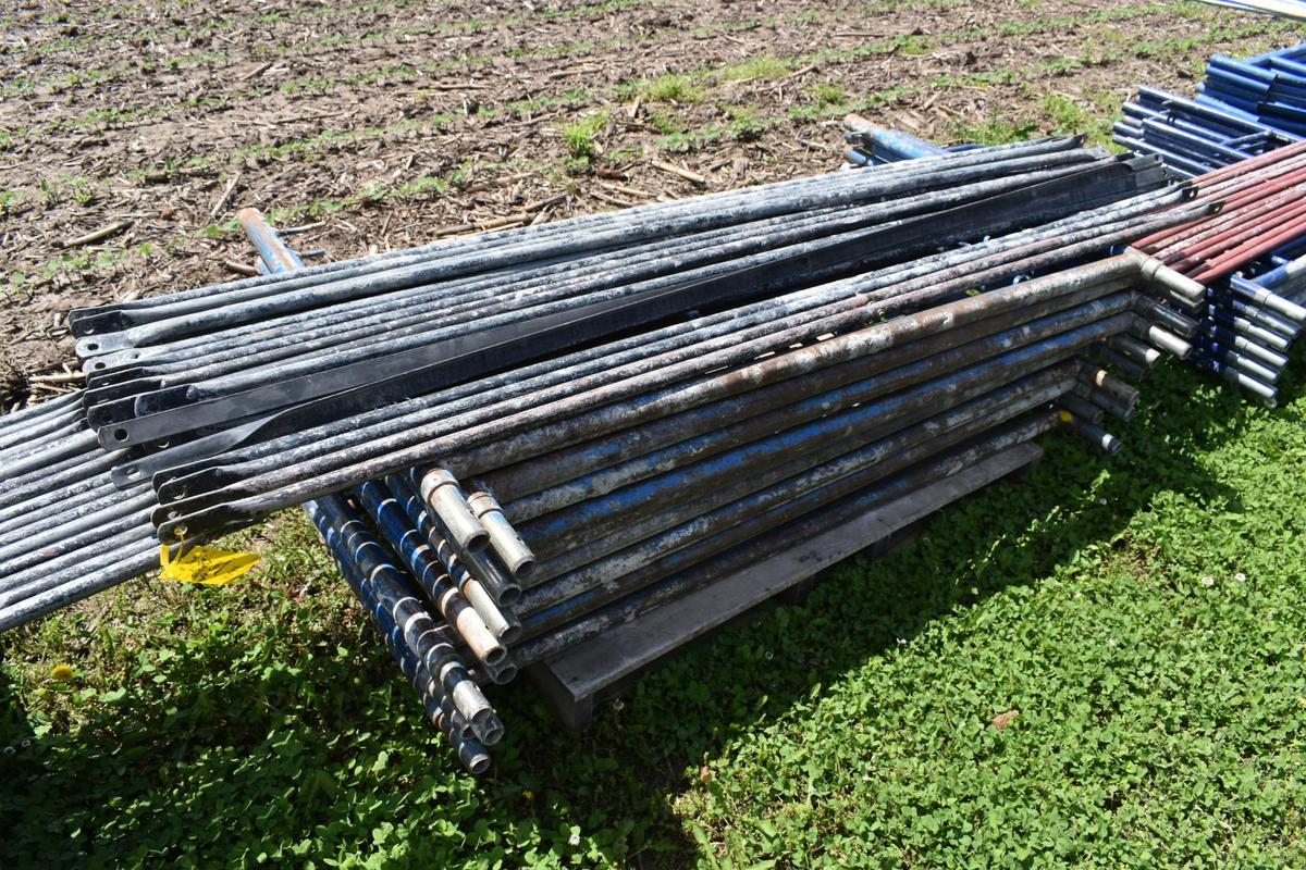 (5) sections 3'x5' scaffolding with 7' crossmembers
