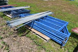 (4) sections 5'x7' base scaffolding with 8' crossmembers