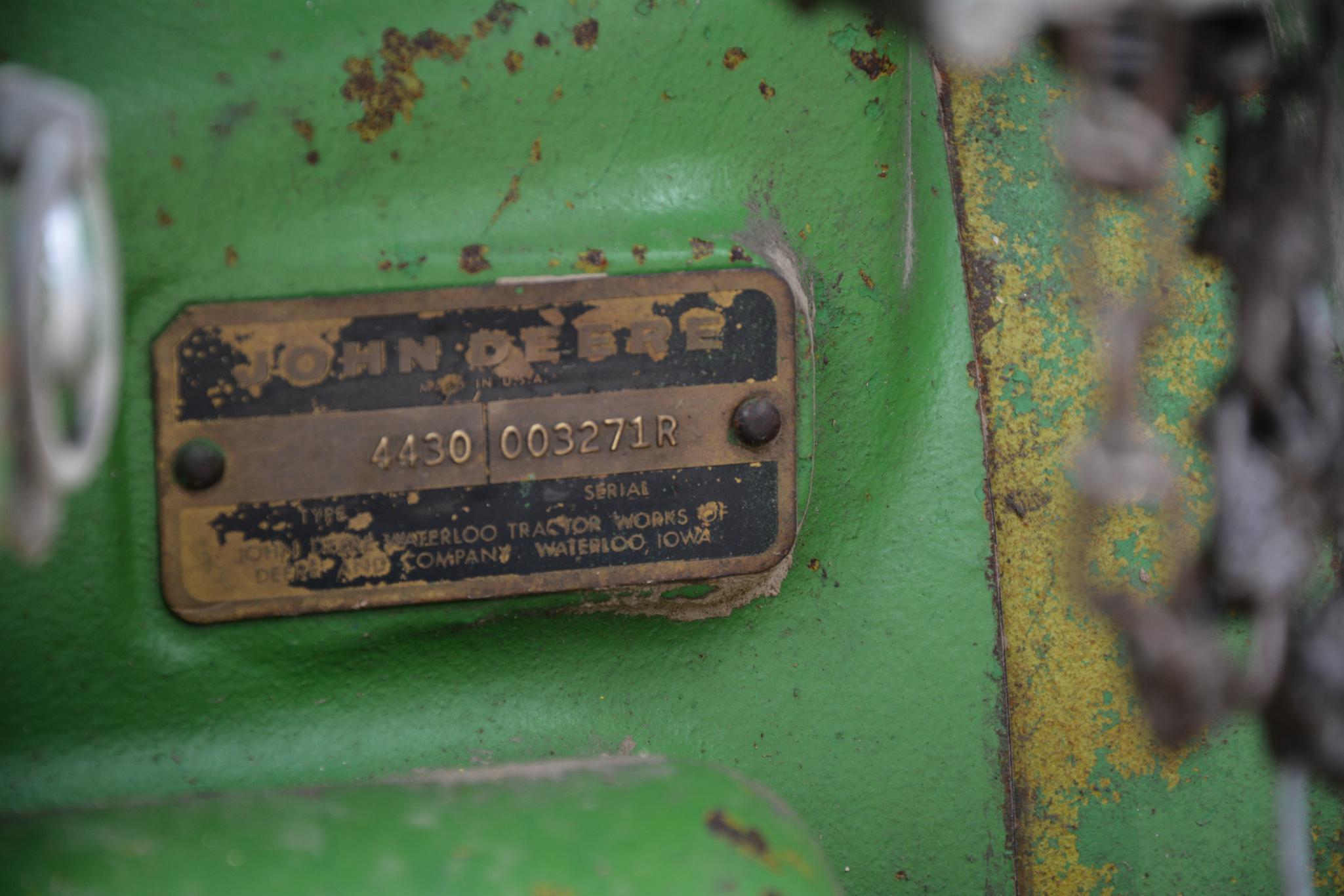 John Deere 4430 2wd tractor