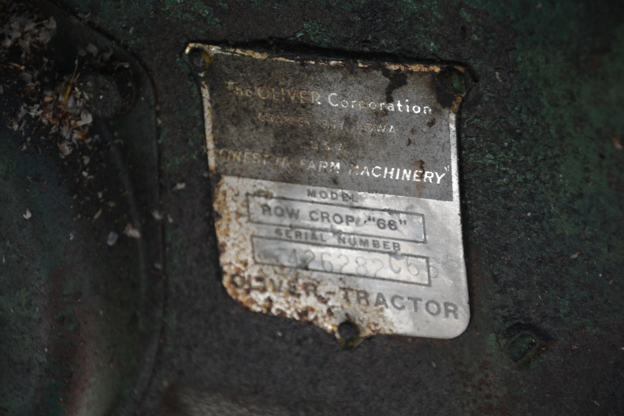 1951 Oliver 66 gas tractor