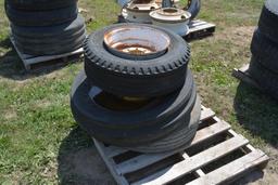 (3) misc. tires and rims