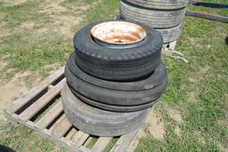 (3) misc. tires and rims