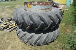 Goodyear 18.4-38 clamp on duals