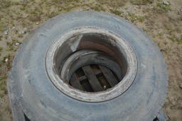 (2) 10.00R20 on rims