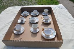 Matching cups & saucers