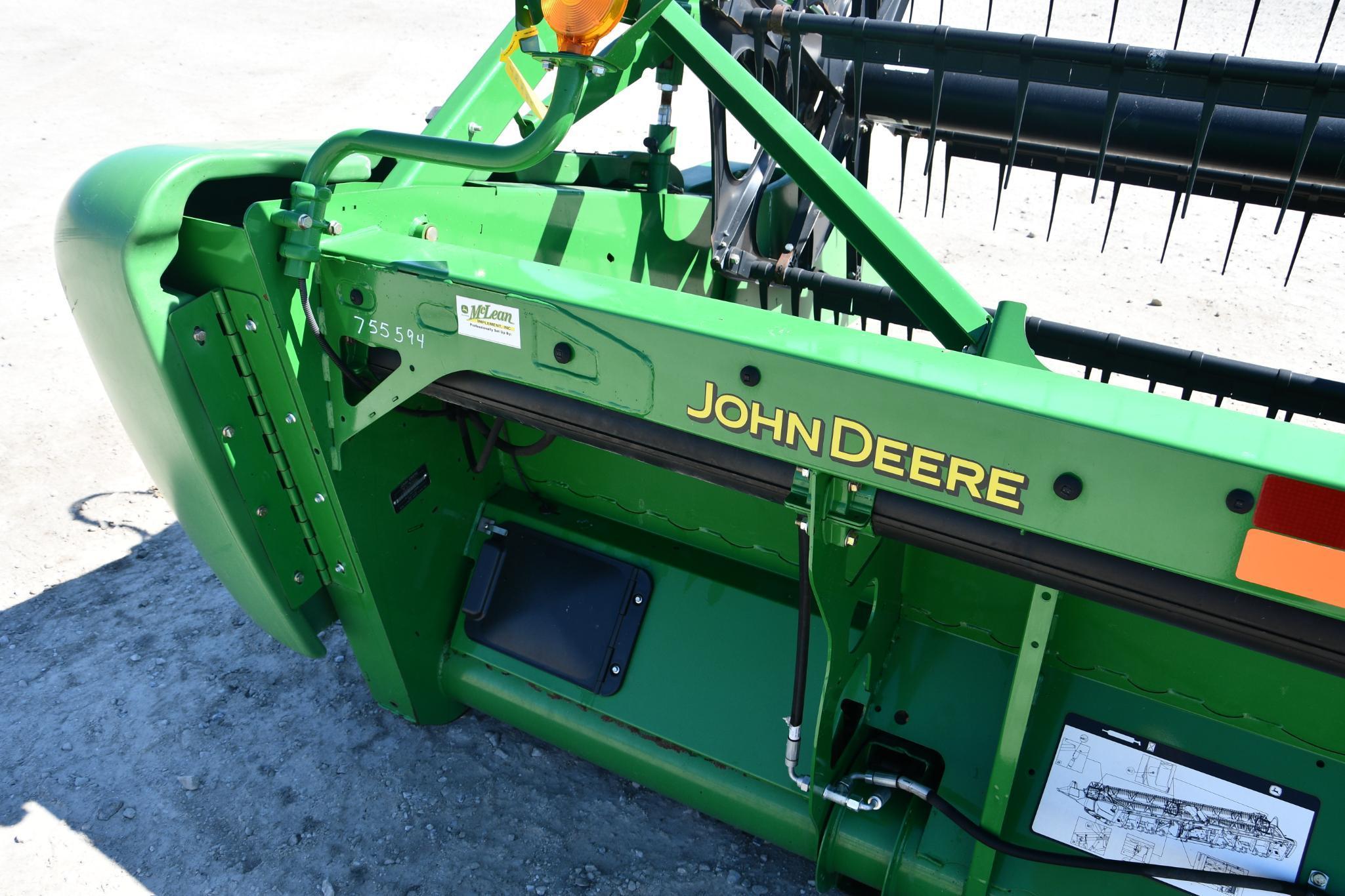 2013 John Deere 640FD 40' flex draper head