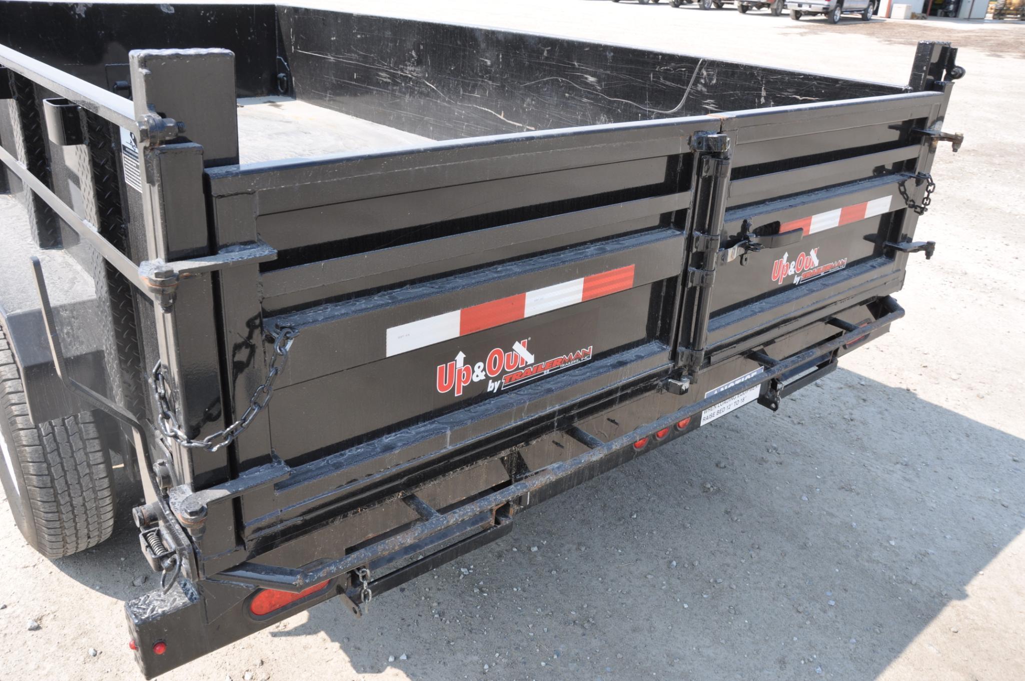 2018 Trailerman 14' dump trailer