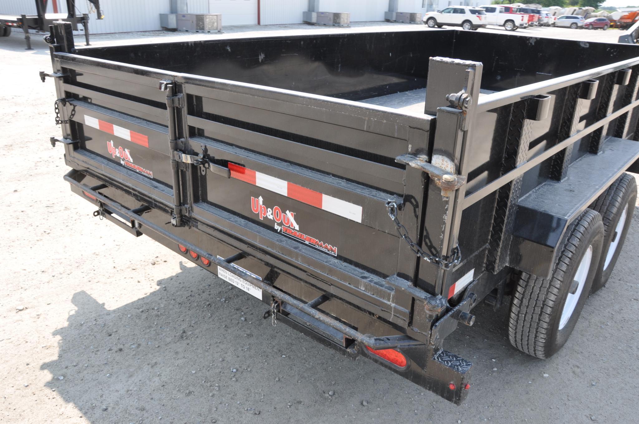 2018 Trailerman 14' dump trailer