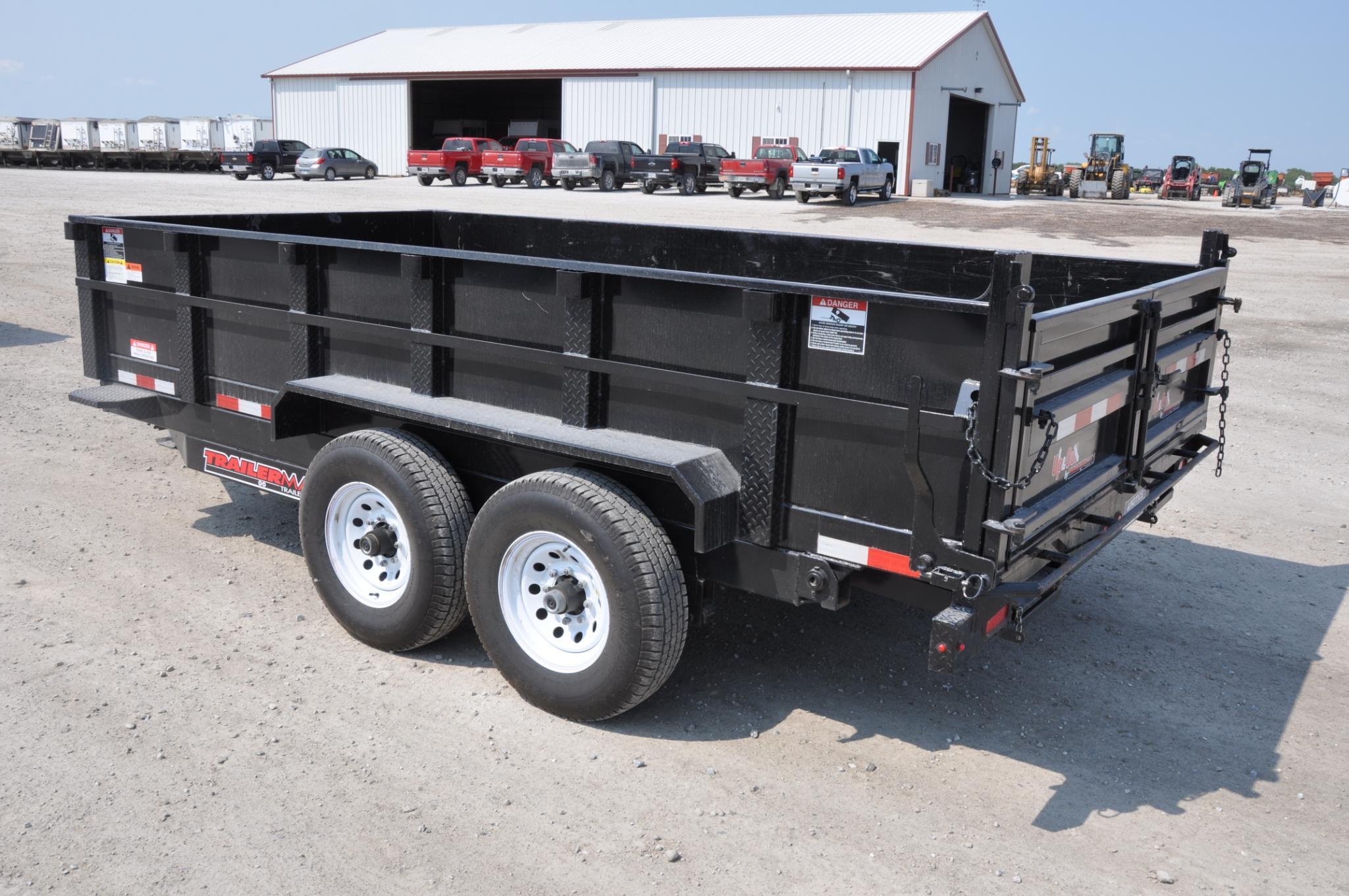 2018 Trailerman 14' dump trailer