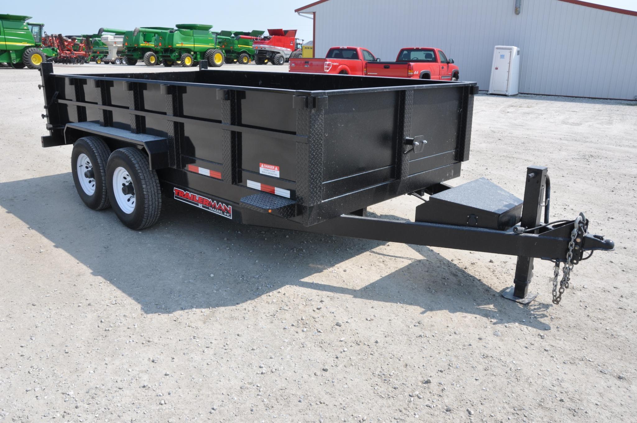2018 Trailerman 14' dump trailer