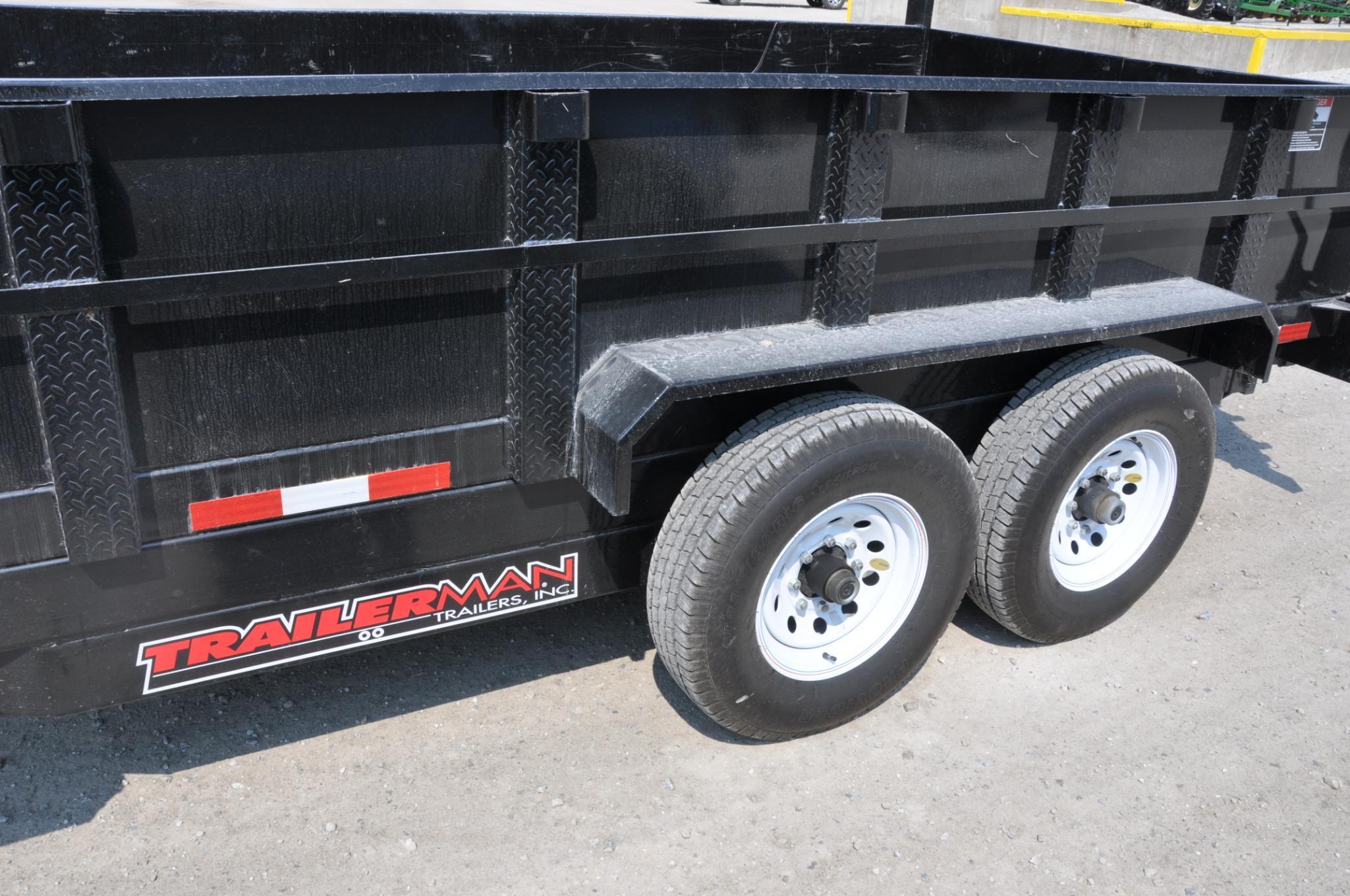 2018 Trailerman 14' dump trailer