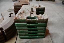 (6) John Deere suitcase weights