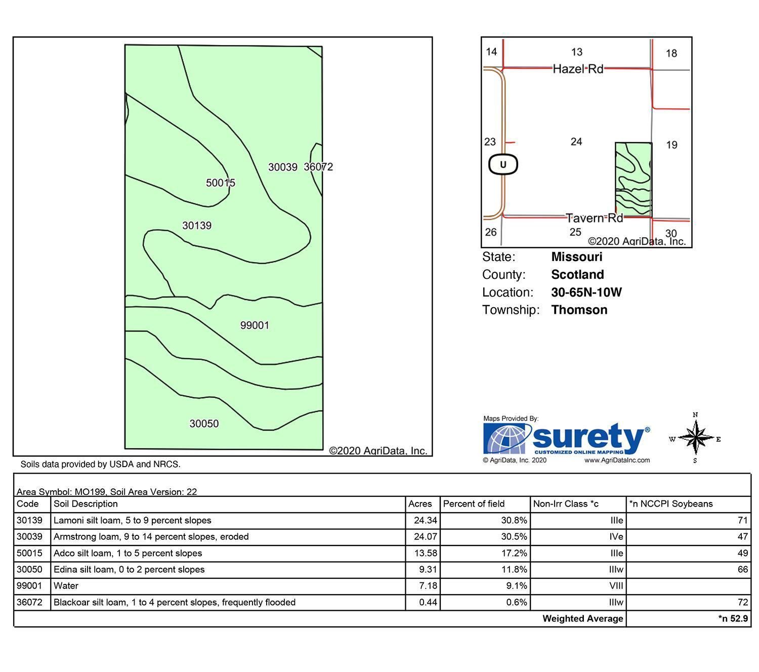 Tract 1 - 80.8 Surveyed Acres