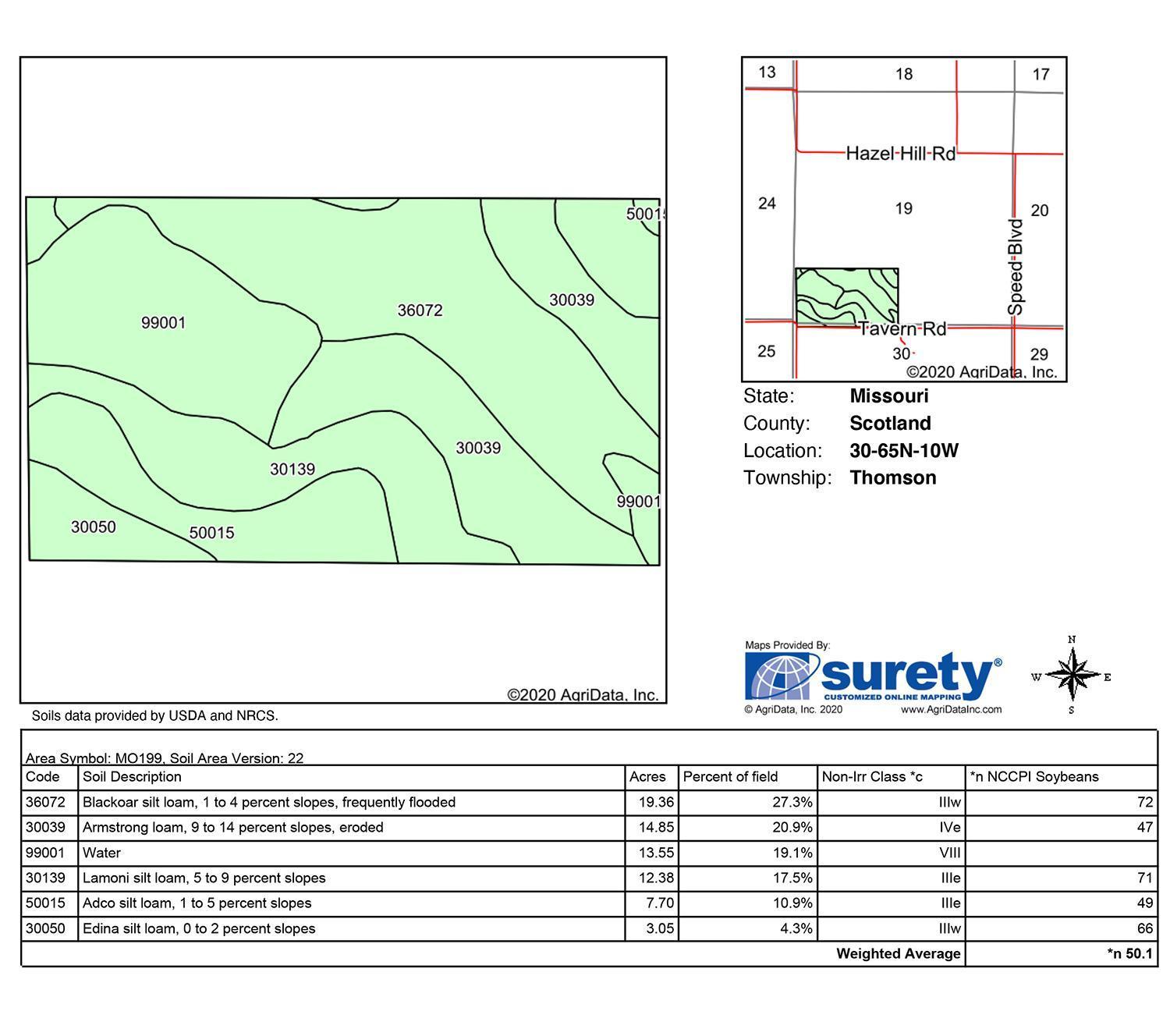 Tract 1 - 80.8 Surveyed Acres