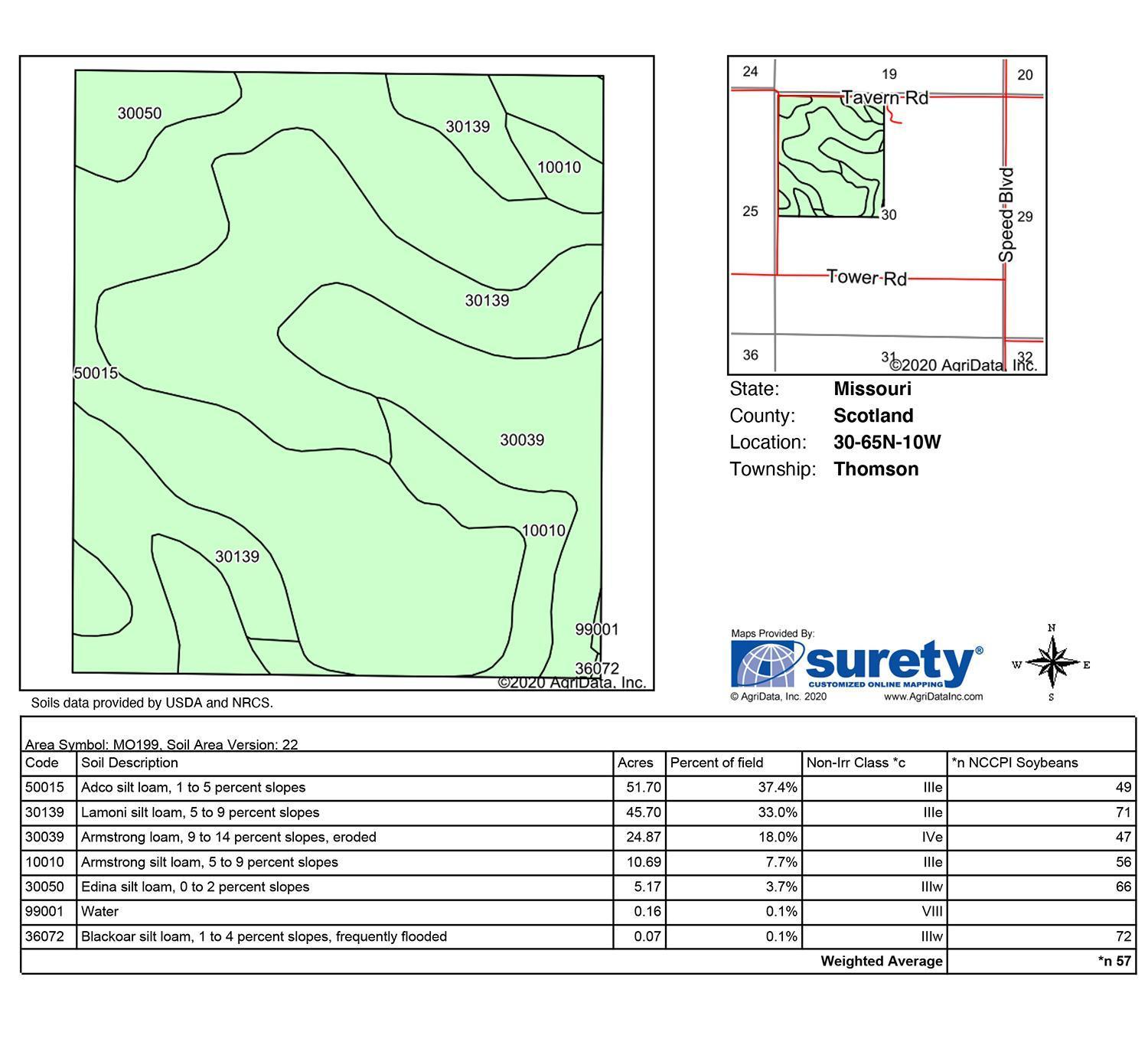 Tract 1 - 80.8 Surveyed Acres