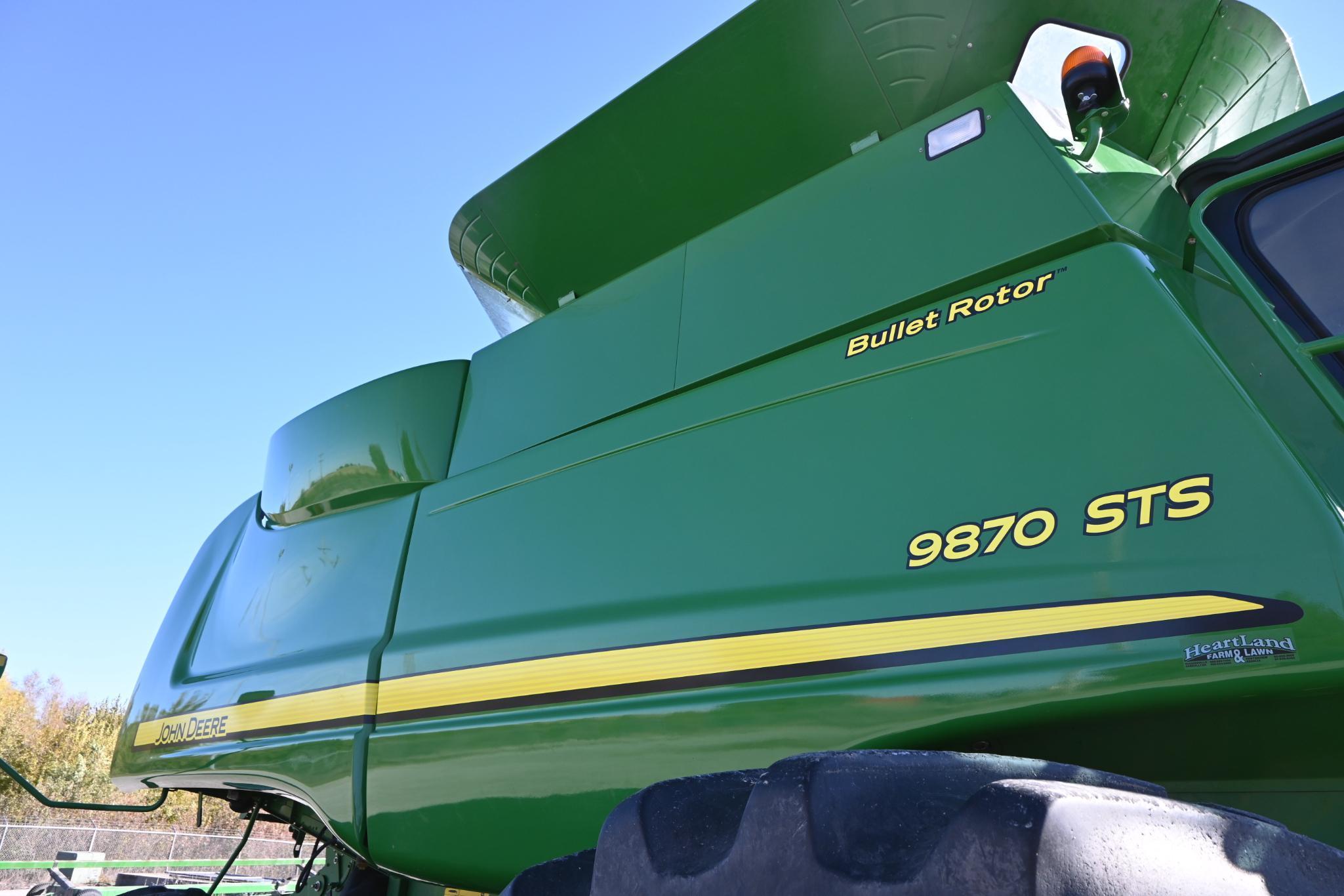 2011 John Deere 9870 STS 4wd combine