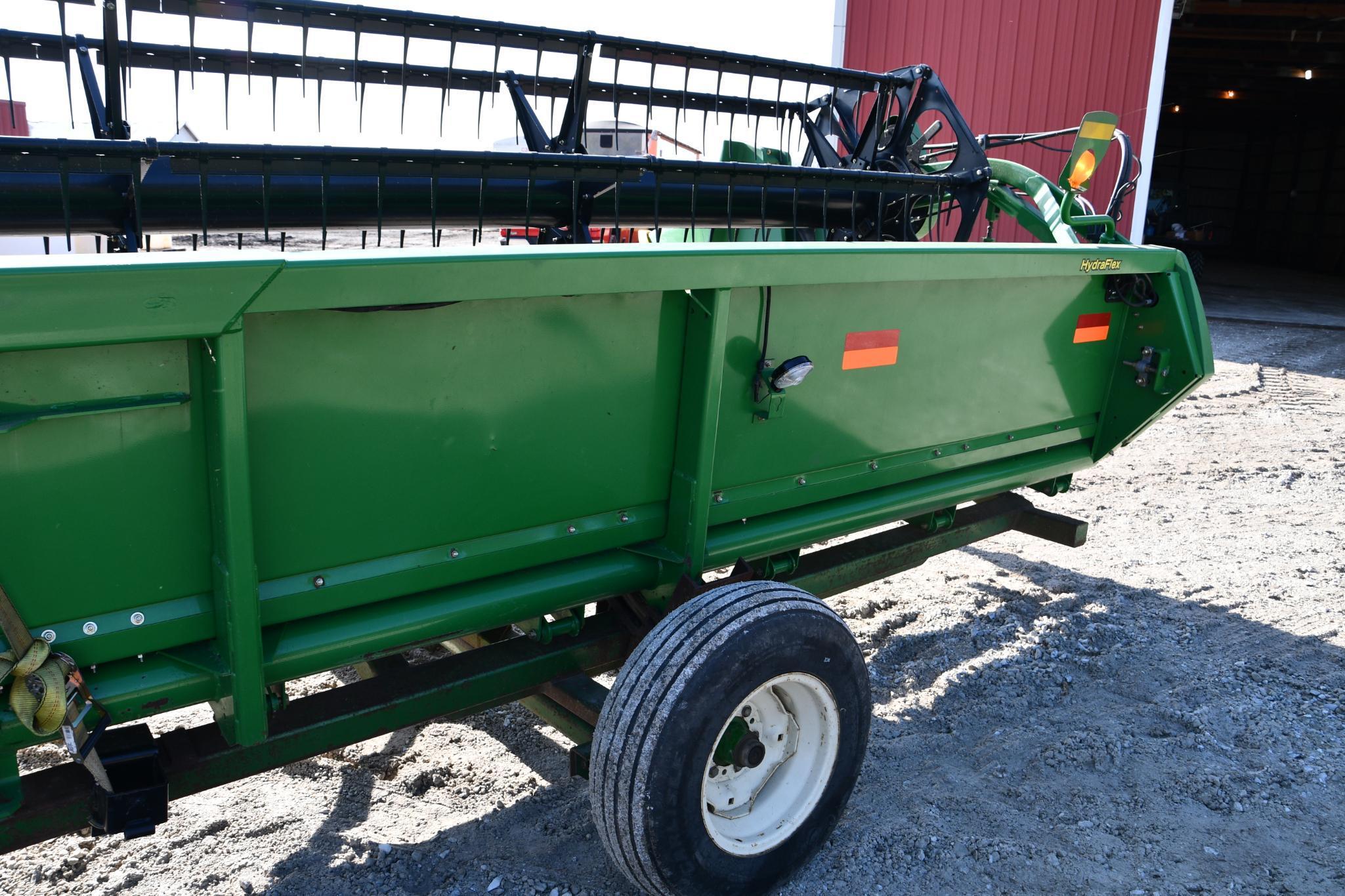 2009 John Deere 630F 30' HydraFlex platform