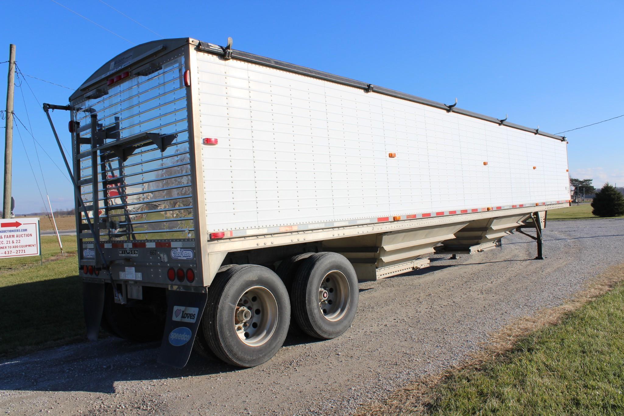 2008 Wilson 42' aluminum hopper bottom trailer