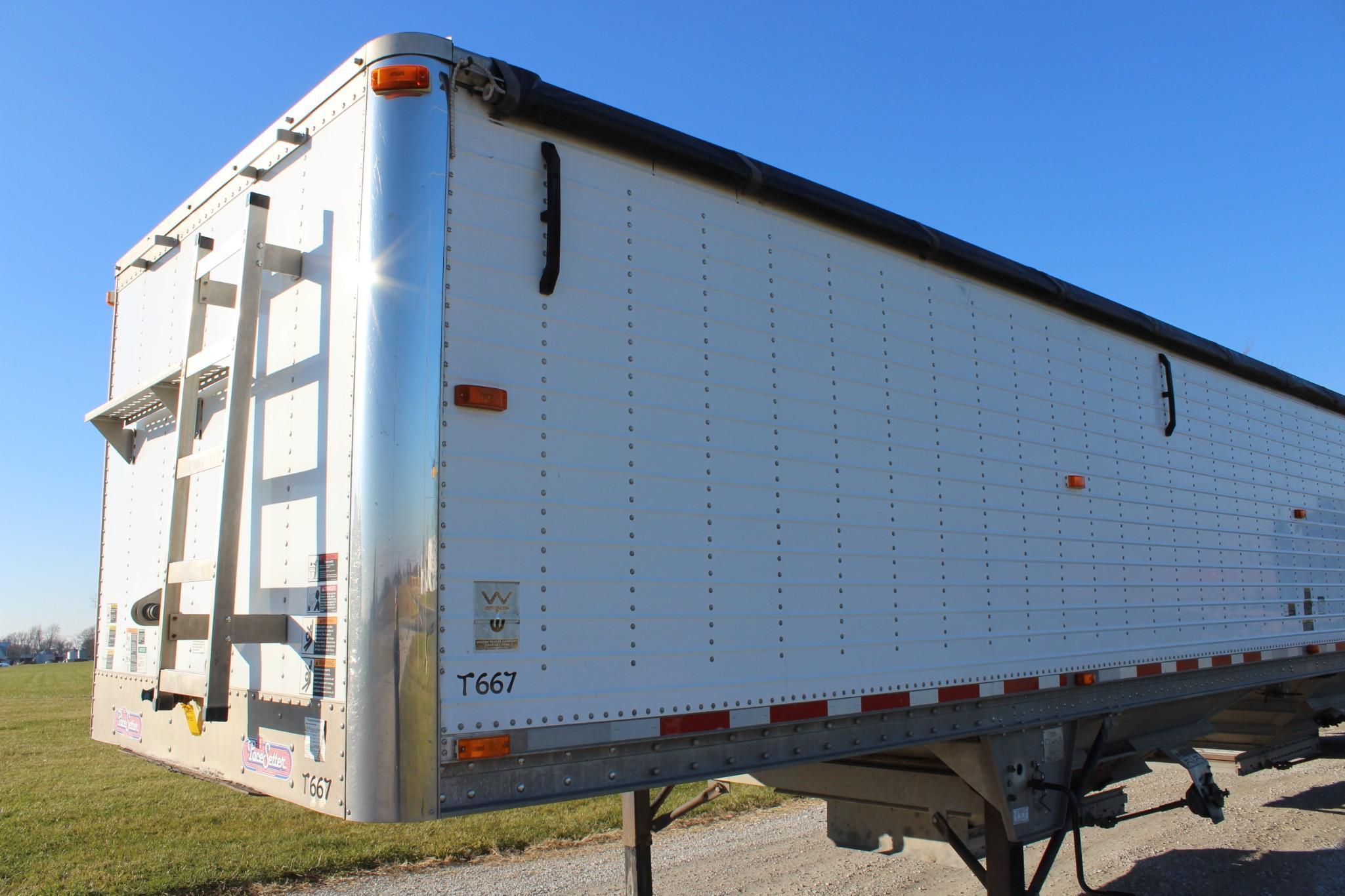 2008 Wilson 42' aluminum hopper bottom trailer