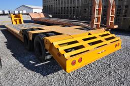 29' shop built low boy trailer