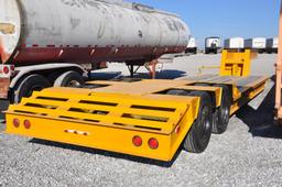 29' shop built low boy trailer