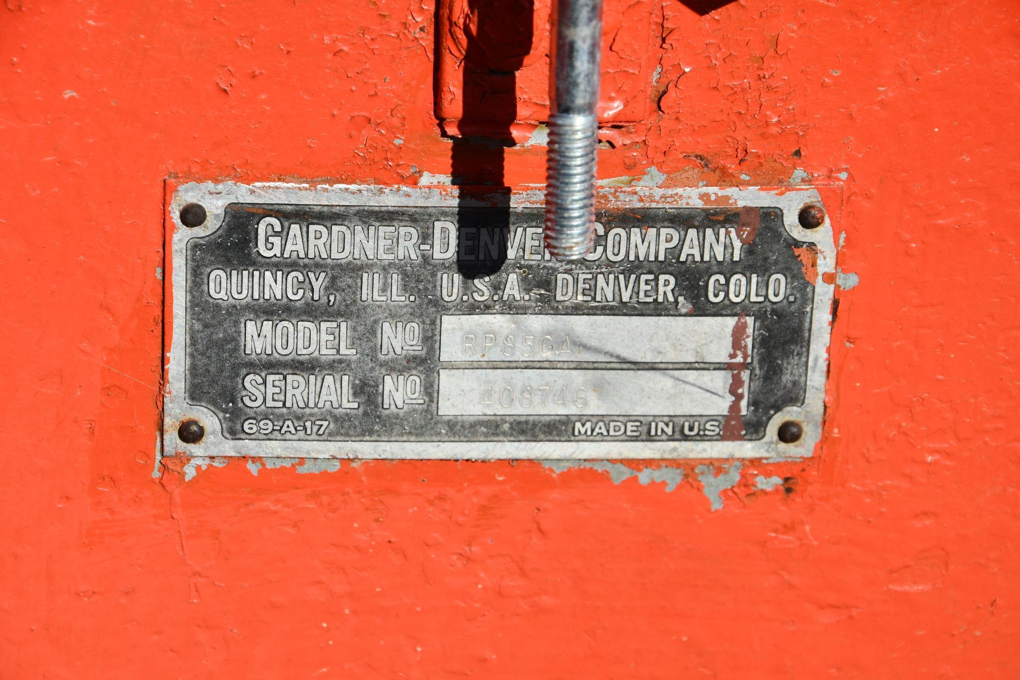 Gardner Denver RT85GA air compressor