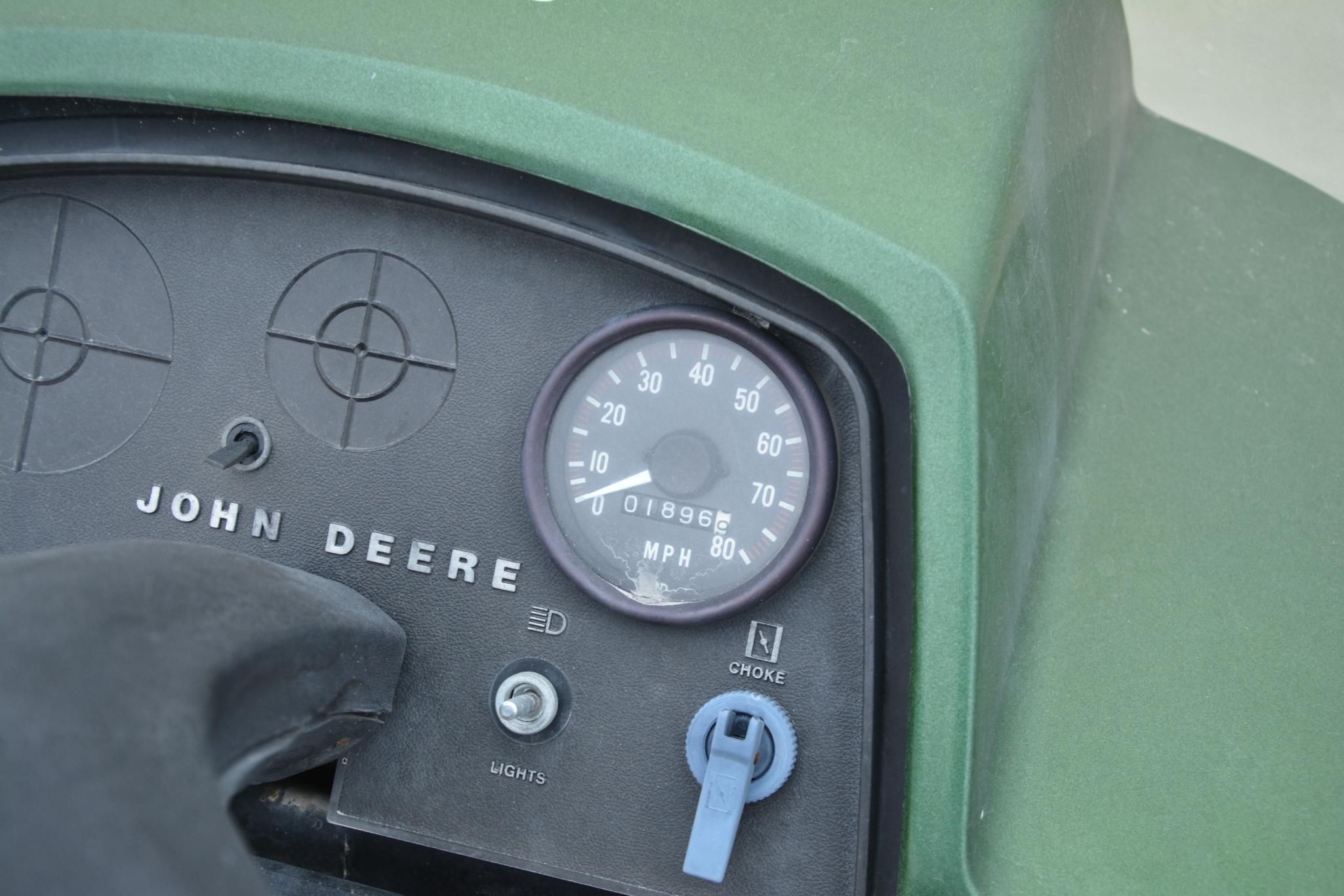 John Deere 340 snowmobile