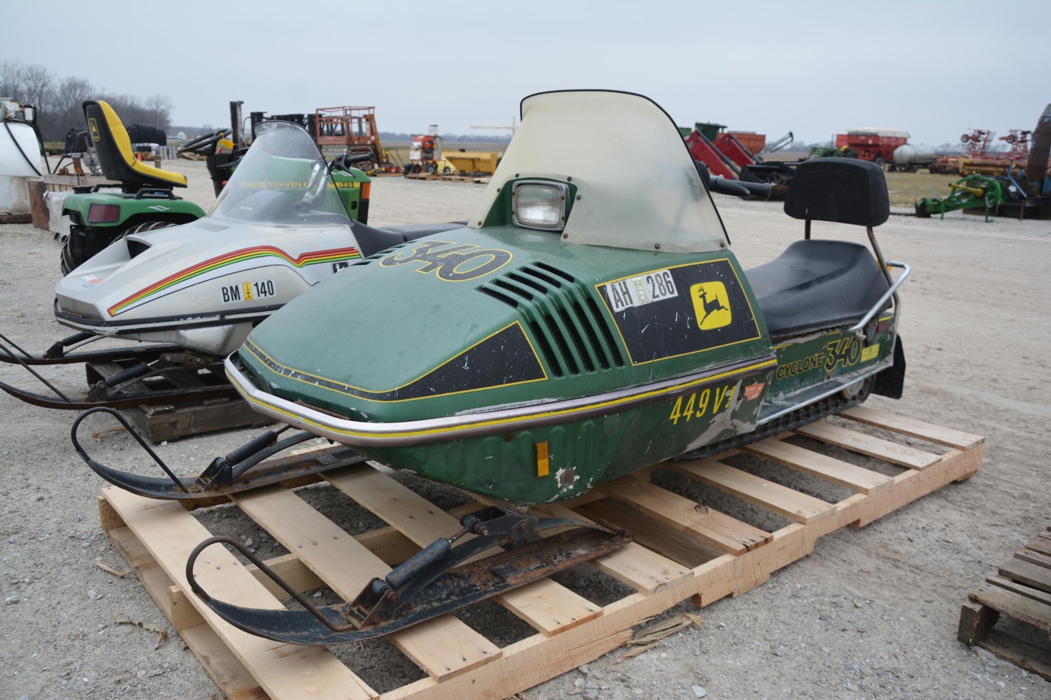 John Deere 340 snowmobile