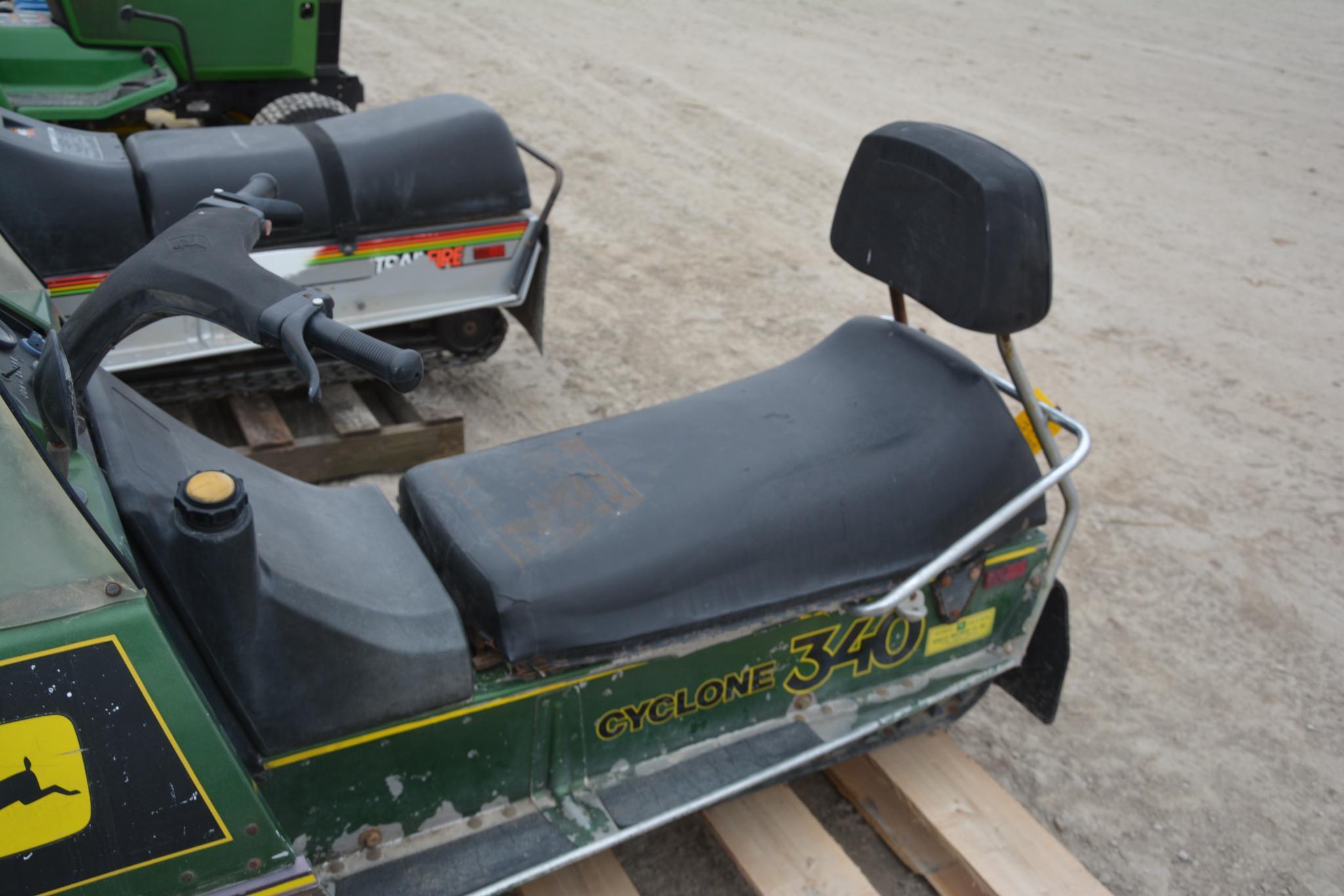 John Deere 340 snowmobile