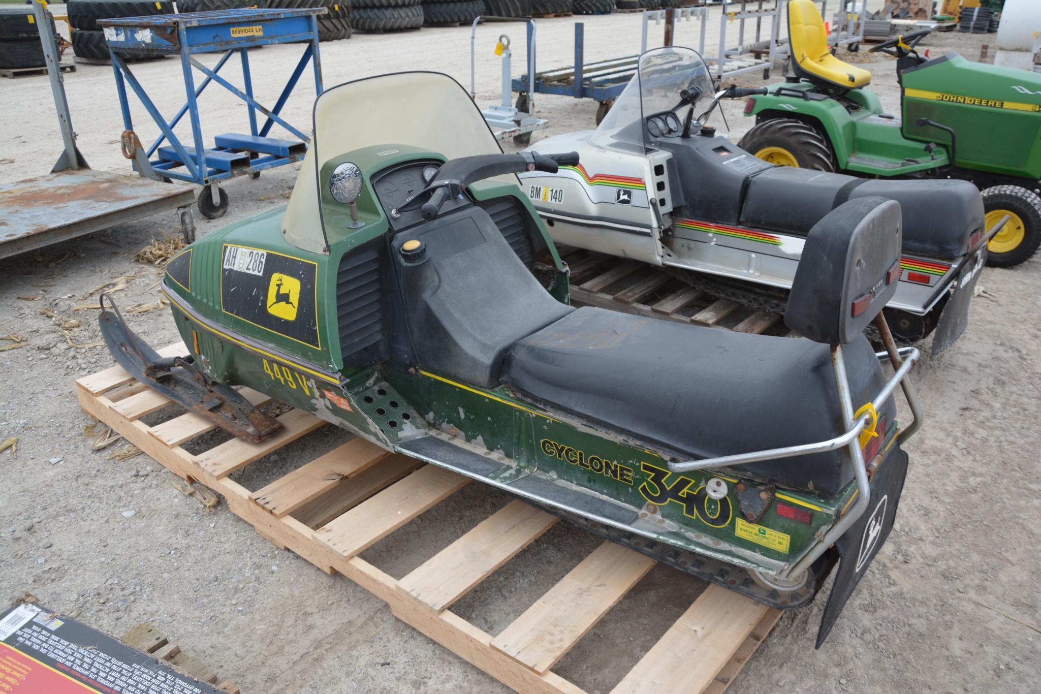 John Deere 340 snowmobile