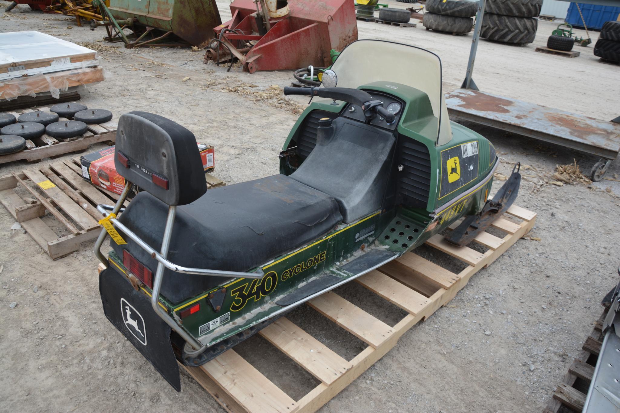 John Deere 340 snowmobile