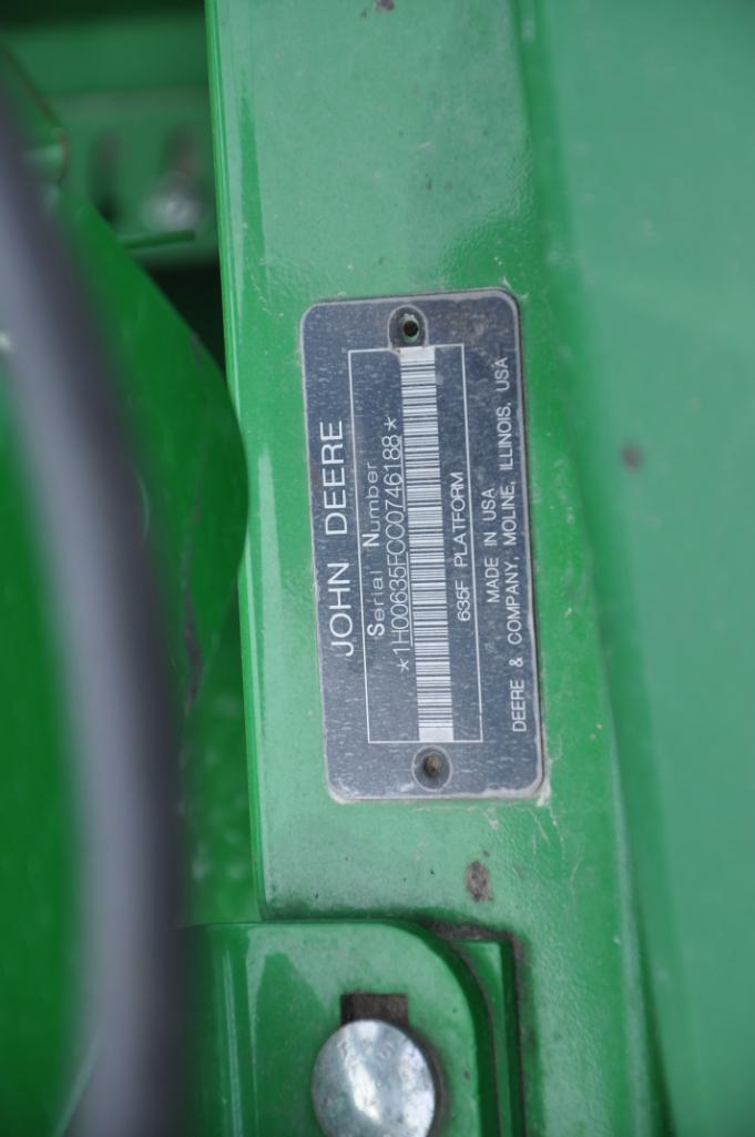 John Deere 635F 35' HydraFlex platform
