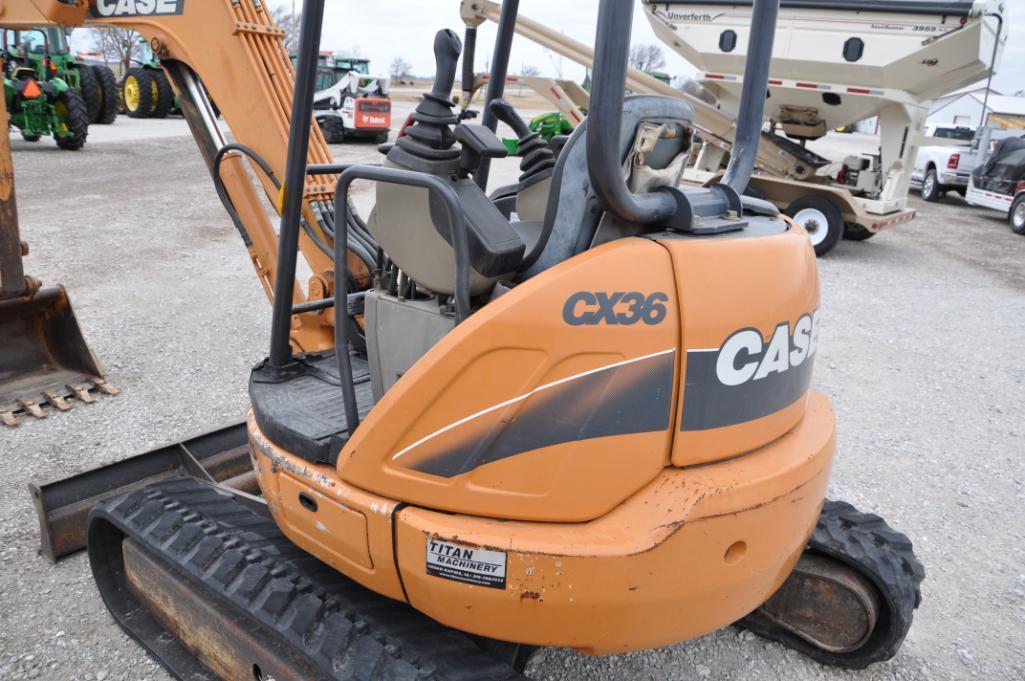Case CX36 mini excavator