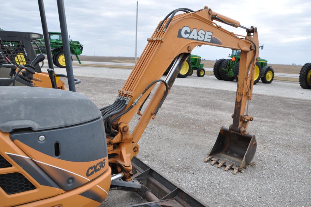 Case CX36 mini excavator